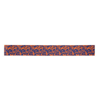 Oranje en blauw abstract lint