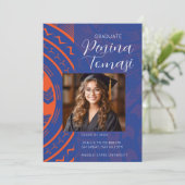 Oranje en Blauw Kaart (Staand voorkant)