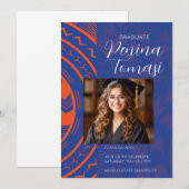 Oranje en Blauw Kaart (Voorkant / Achterkant)