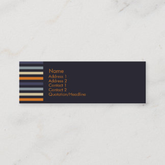 Oranje en blauw Profilecard Mini Visitekaartje