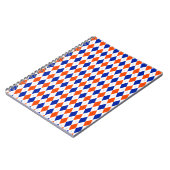 Oranje en blauwe diamanten argyle notitieboek (Linkerzijde)