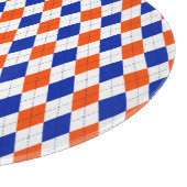 Oranje en blauwe diamanten argyle snijplank (Hoek)