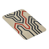 Oranje en blauwe grafische lijnen magneet (Rechterzijde)