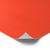 Oranje en Blauwe Zoenende Lippen Poster (Hoek)