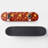 Oranje en geel skateboard (Horizontaal)