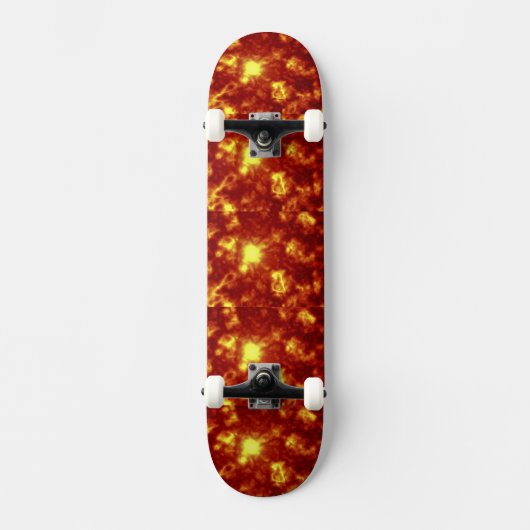 Oranje en geel skateboard (Voorkant)