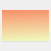 Oranje en geel verloop inpakpapier vel (Voorkant)