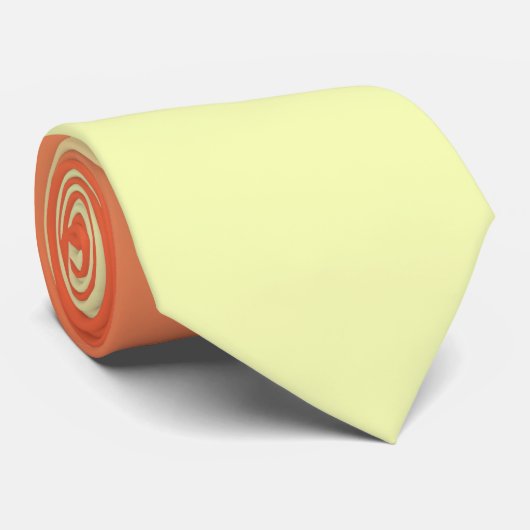 Oranje en geel verloop stropdas (Opgerold)