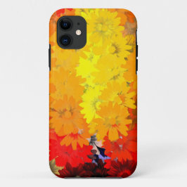 Oranje en gele bloemen iPhone 11 hoesje