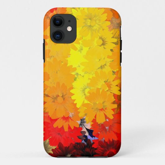 Oranje en gele bloemen Case-Mate iPhone case (Achterkant)