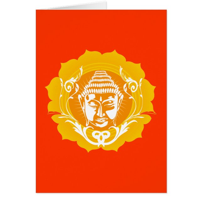 Oranje en gele boeddha (Voorkant)