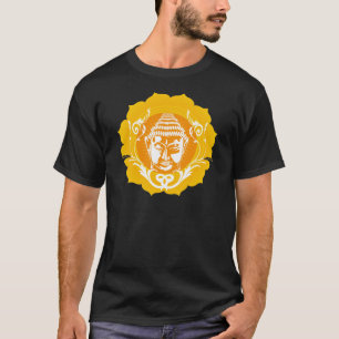 Oranje en gele boeddha t-shirt