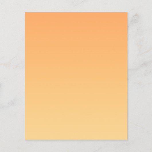 Oranje en gele gradiëntachtergrond flyer (Voorkant)