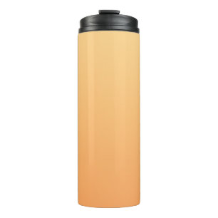 Oranje en gele gradiëntachtergrond thermosbeker