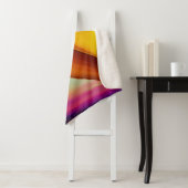 Oranje en gele Heart Sherpa Blanket Sherpa Deken (In situ)