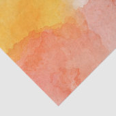 Oranje en gele Waterverf kunst Tissuepapier (Detail)