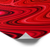 Oranje en gele zon/ster/hart Mandala Poster (Hoek)