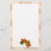 Oranje en gouden herfst briefpapier (Voorkant)