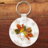 Oranje en gouden herfst sleutelhanger (Voorkant)