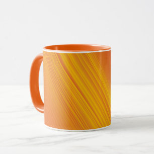 Oranje en goudgeel verloopdesign mok