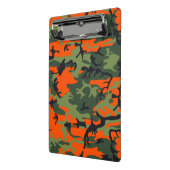 Oranje en groene camouflage, leger, leger mini klembord (Angled2)