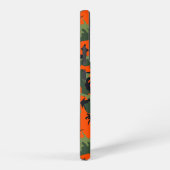 Oranje en groene camouflage, leger, leger samsung galaxy hoesje (Rechterkant)