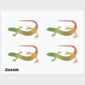 Oranje en groene Gecko Gradient Sticker (Vel)