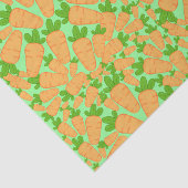 Oranje en groene wortelen tissuepapier (Detail)