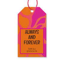 Oranje en hete roze gradiënt altijd en voor altijd