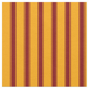 Oranje en maroon Lines Patroon Stof