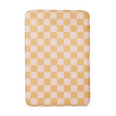 Oranje en ongebleekte zijdeklaag badmat (Voorkant Verticaal)