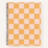 Oranje en ongebleekte zijdeklaag notitieboek (Voorkant)