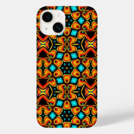 Oranje en rode pattereerde iPhone / iPad-hoesje Case-Mate iPhone 14 Hoesje