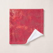 Oranje en rood bad handdoek (Wasdoekje)