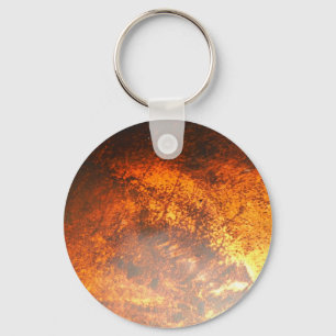 Oranje en rood Junk Yard  Truck Sleutelhanger