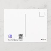 Oranje en rood Tulps Field DIY Briefkaart (Achterkant)