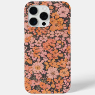 oranje en roze bloemen iPhone 15 pro max hoesje