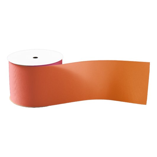 Oranje en Roze gradiënt Grosgrain Lint (Spoel)