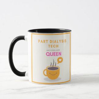 Oranje en roze koffie dialyse Tech Mok