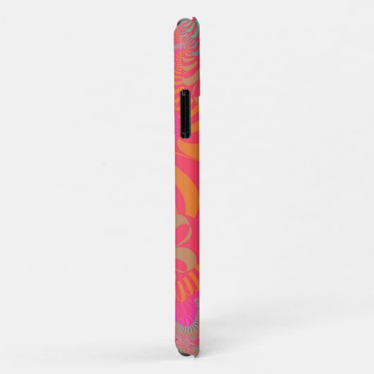 Oranje en roze kruis Case-Mate iPhone case (Achterkant/rechts)