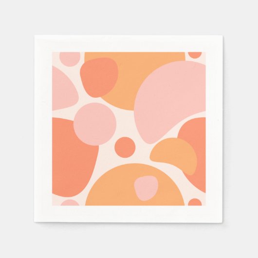 Oranje en roze servetten (Voorkant)
