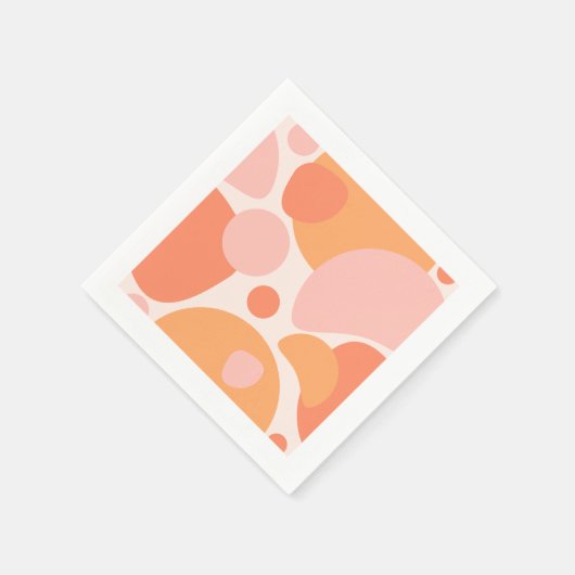 Oranje en roze servetten (Hoek)