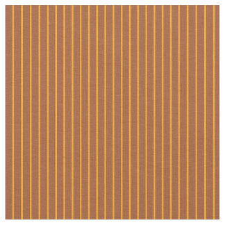 Oranje en Sienna Pattern van Stripes Stof