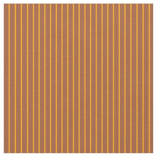 Oranje en Sienna Pattern van Stripes Stof (Close Up)