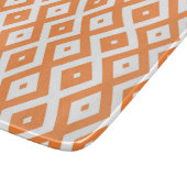 Oranje en wit diamantpatroon snijplank (Hoek)