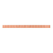 Oranje en wit Gingham Pattern Lint (Voorkant)