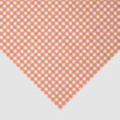 Oranje en wit Gingham Tissuepapier (Detail)