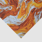 Oranje en wit schilderij tissuepapier (Detail)