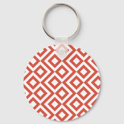 Oranje en wit sleutelhanger (Voorkant)