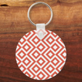 Oranje en wit sleutelhanger (Voorkant)